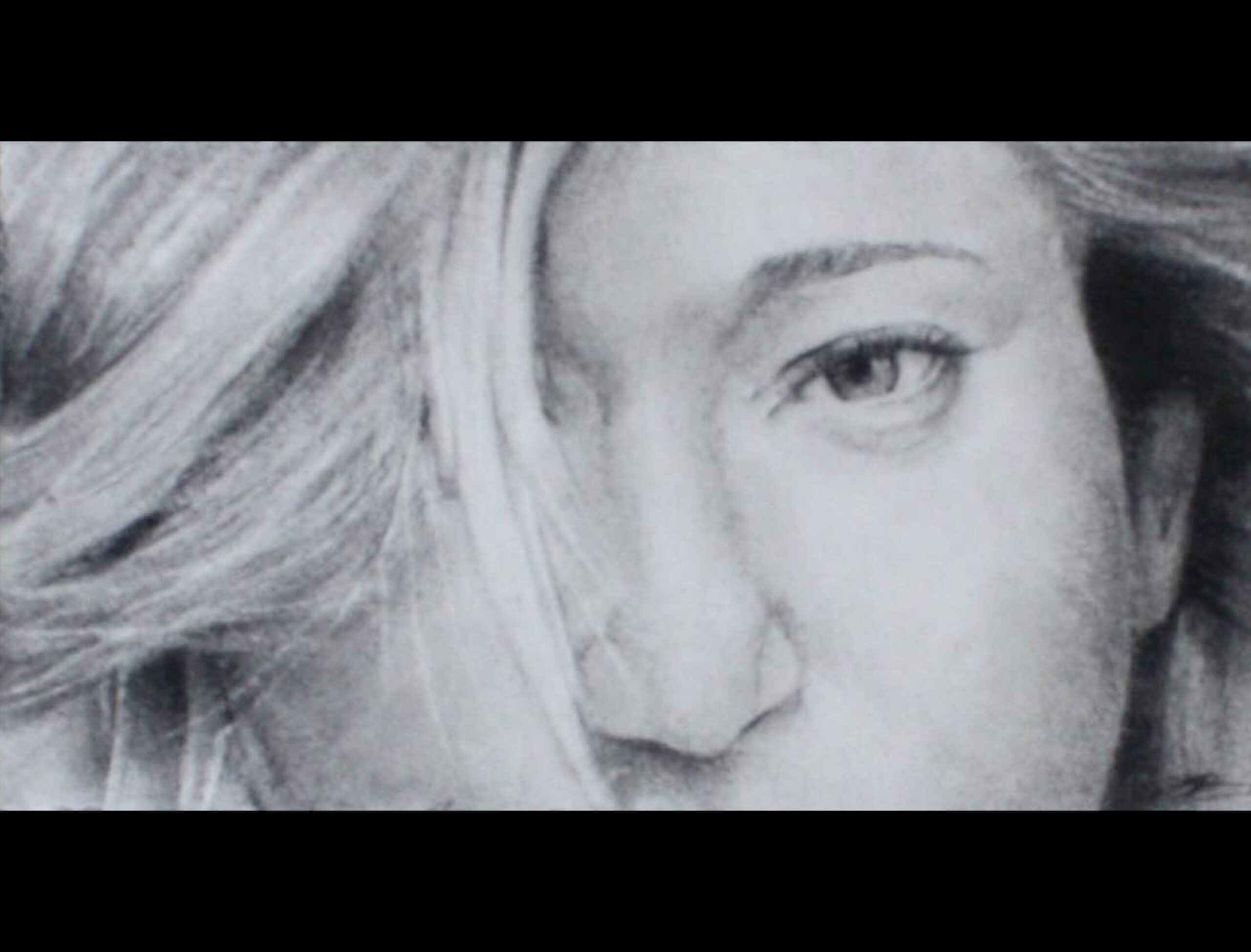 Charcoal portrait “Mary Jane,” 2015, 6×11.